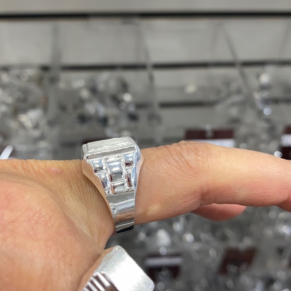 Men's Signet Ring 14mm size 7 8 9 10 11 12 13 - Picture 6 of 9